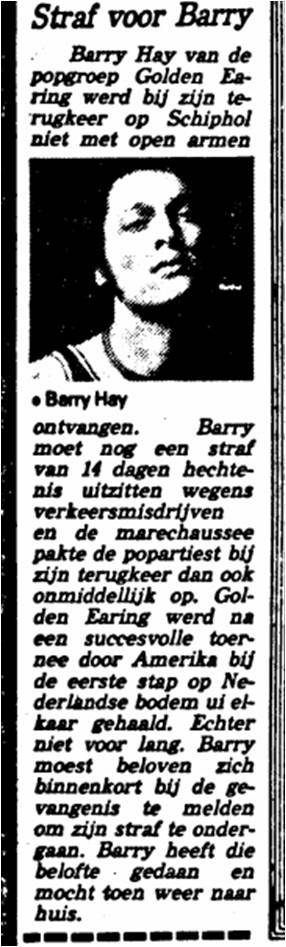 February 14, 1978 newspaper article De Telegraaf
